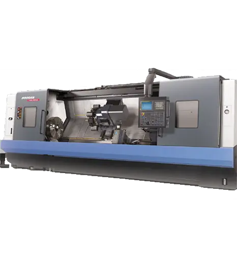 Doosan 480 XLM Long Bed Turning Center with live tooling